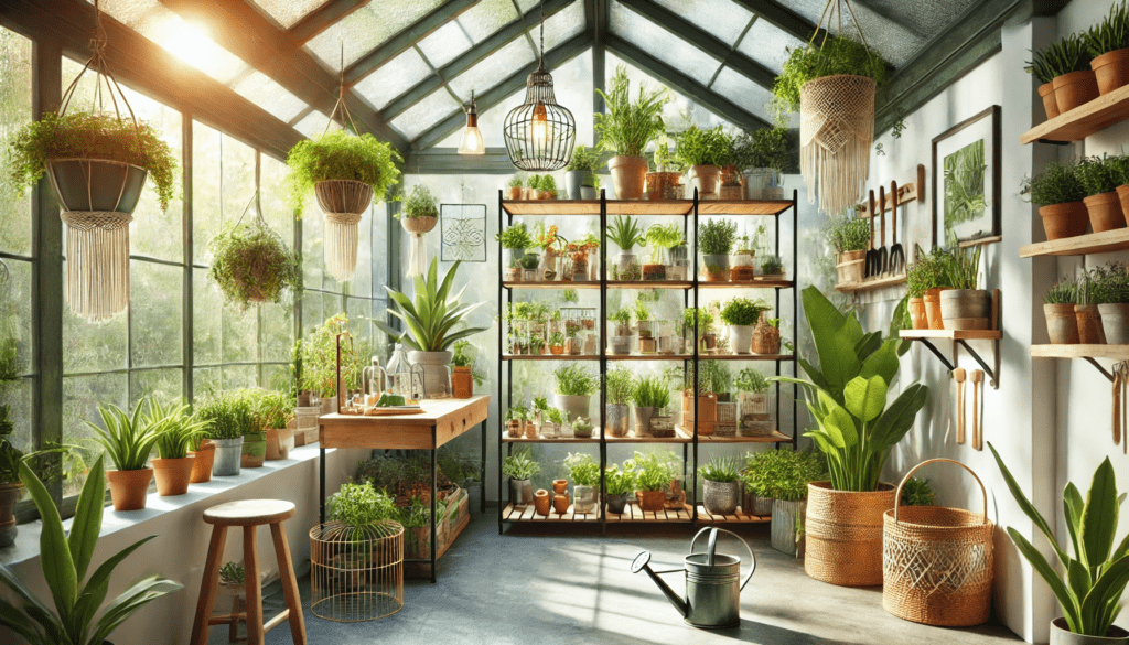 Greenhouse Interior Design: Stunning Ideas; Space-Saving Tips