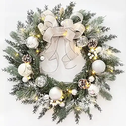 Prelit Christmas Wreath