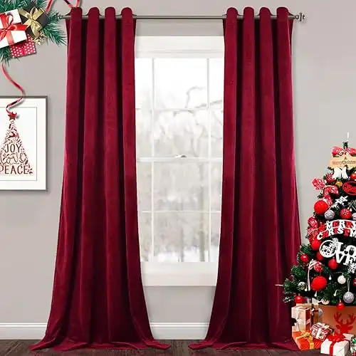 Red Velvet Curtains