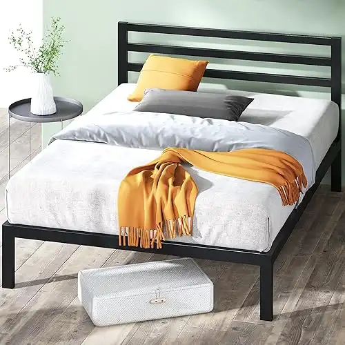 ZINUS Black metal bedframe