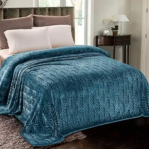 Electric blue velvet Blanket