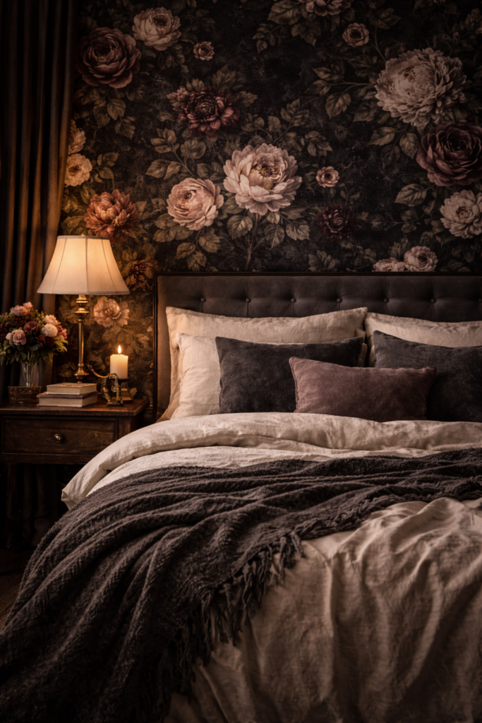 Moody Romantic Bedroom Ideas That Feel Dark, Cozy & Intimate 5 image 31